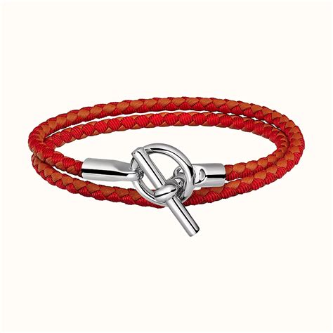 bracelet cuir femme style hermes|bracelet hermes argent et cordon.